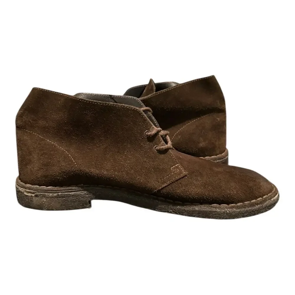Clarks Original Chukka Men's Size 12 M Brown Suede CasualCrepe Sole Boot Lace Up